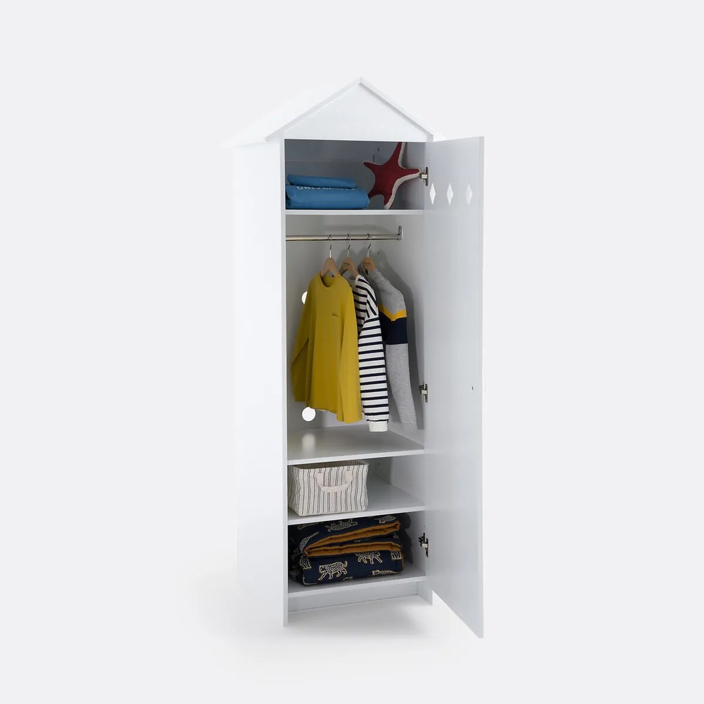 Kast met 1 deur in gelakt MDF, Noa