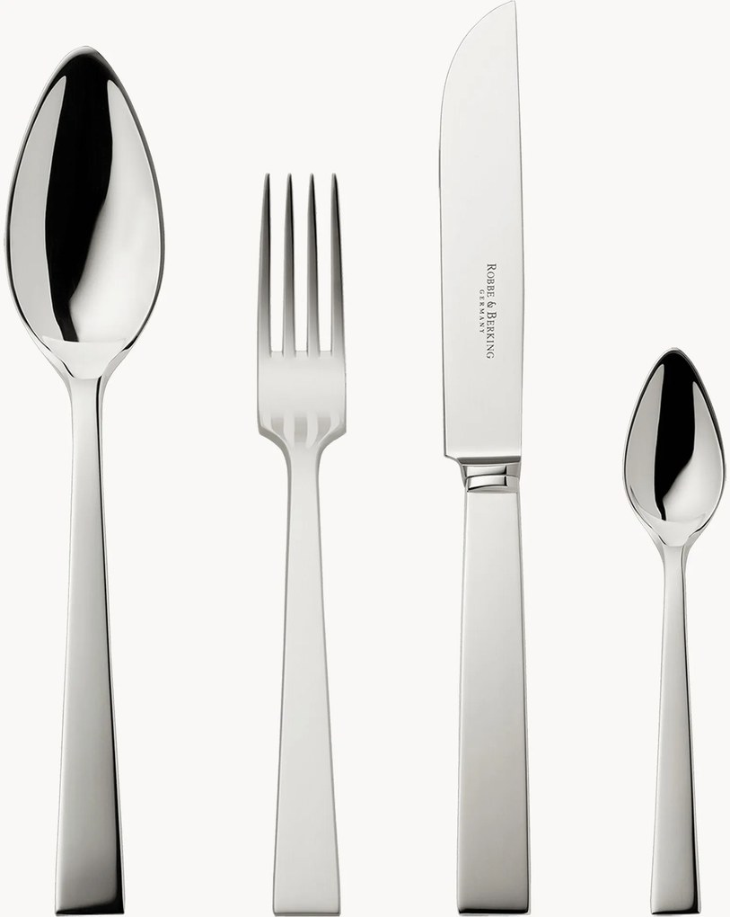 Handgemaakte hoogglans bestekset Riva, in verschillende setgroottes