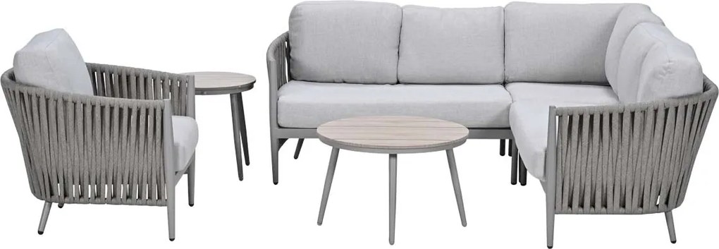 Garden Impressions Devin loungeset hoek 6-delig - Lucas loungetafels