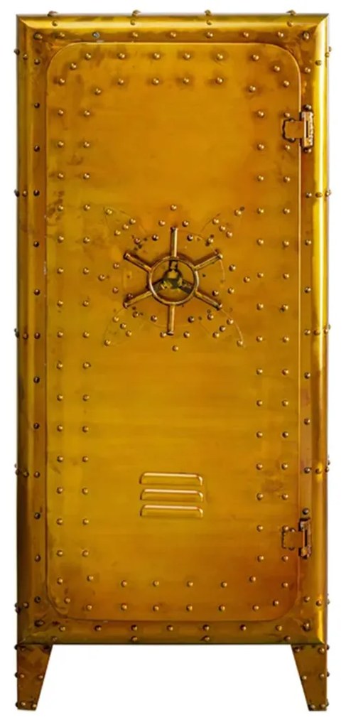 Kare Design Locker Gold Gouden Kluiskast Vintage Metaal - 66x57x152cm.