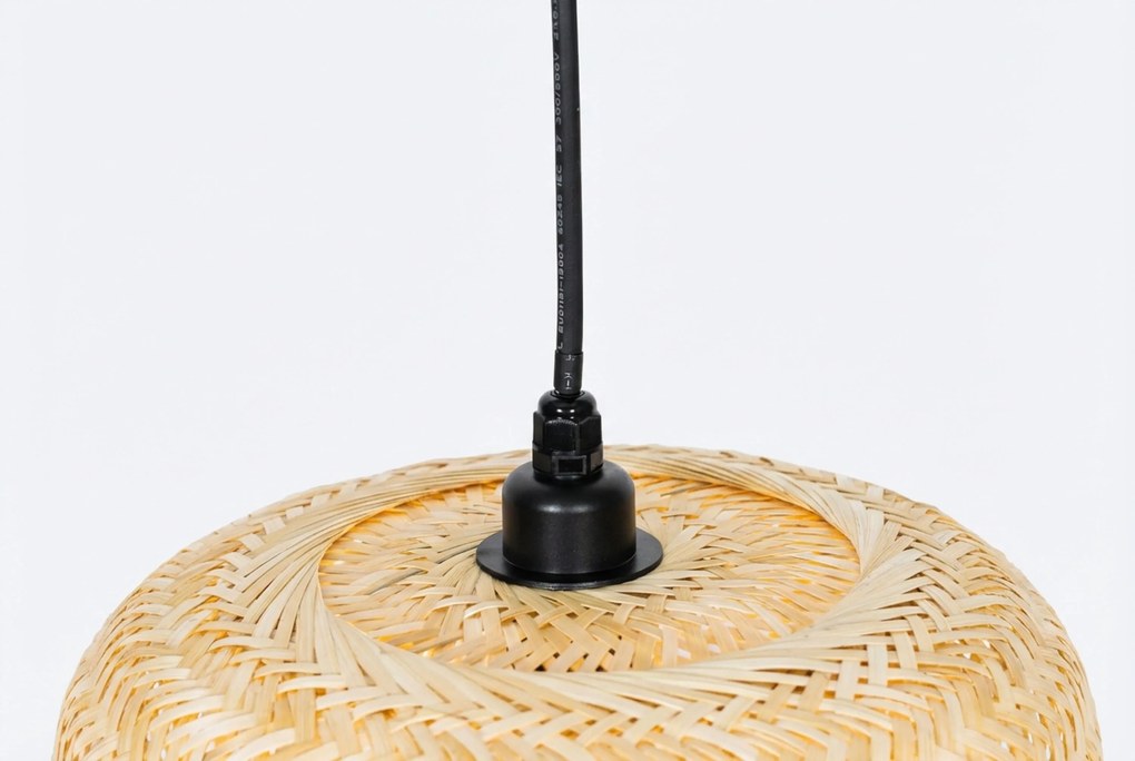Oosterse Buiten Hanglamp Bamboe IP - Rafael Staal Taupe