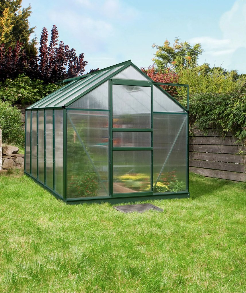 Vitavia Planet serre - 6,2m² - met 6 mm polycarbonaat - Donkergroen