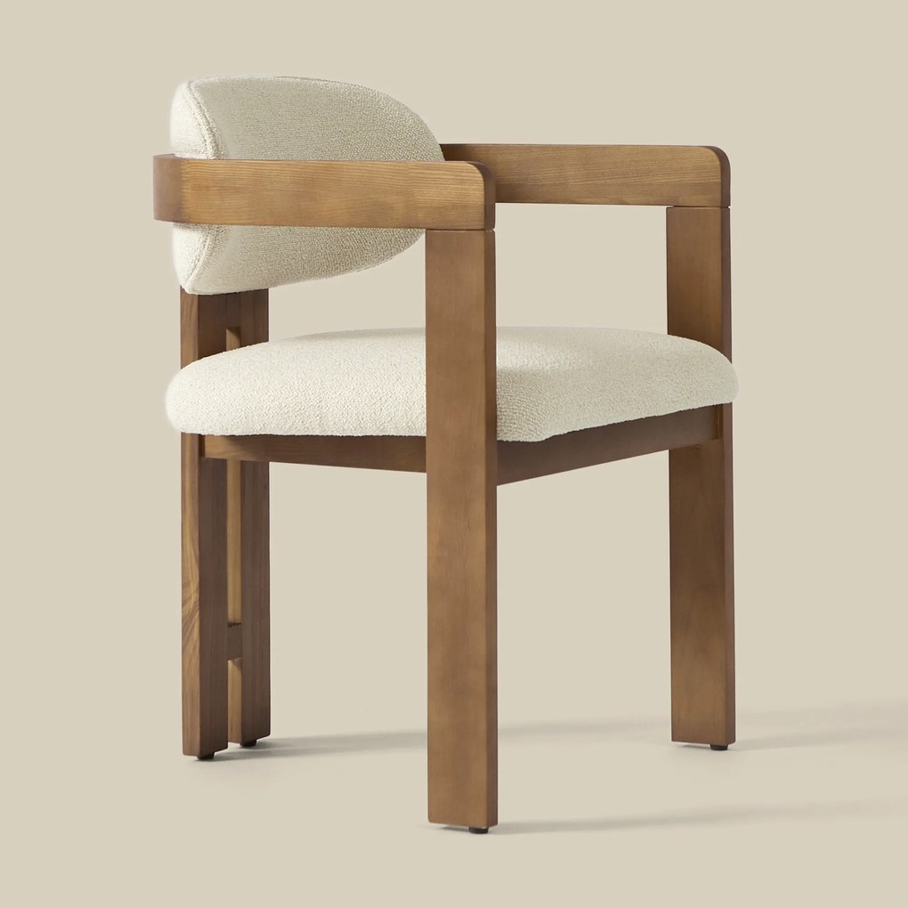 Wabi Sabi Eetkamerstoel Met Armleuning Naturel
