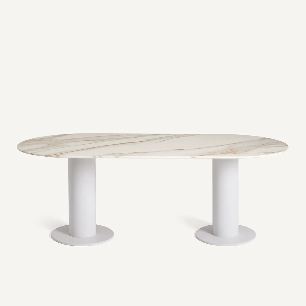 Ovaal tafelblad in keramiek L220 cm, Ovalo