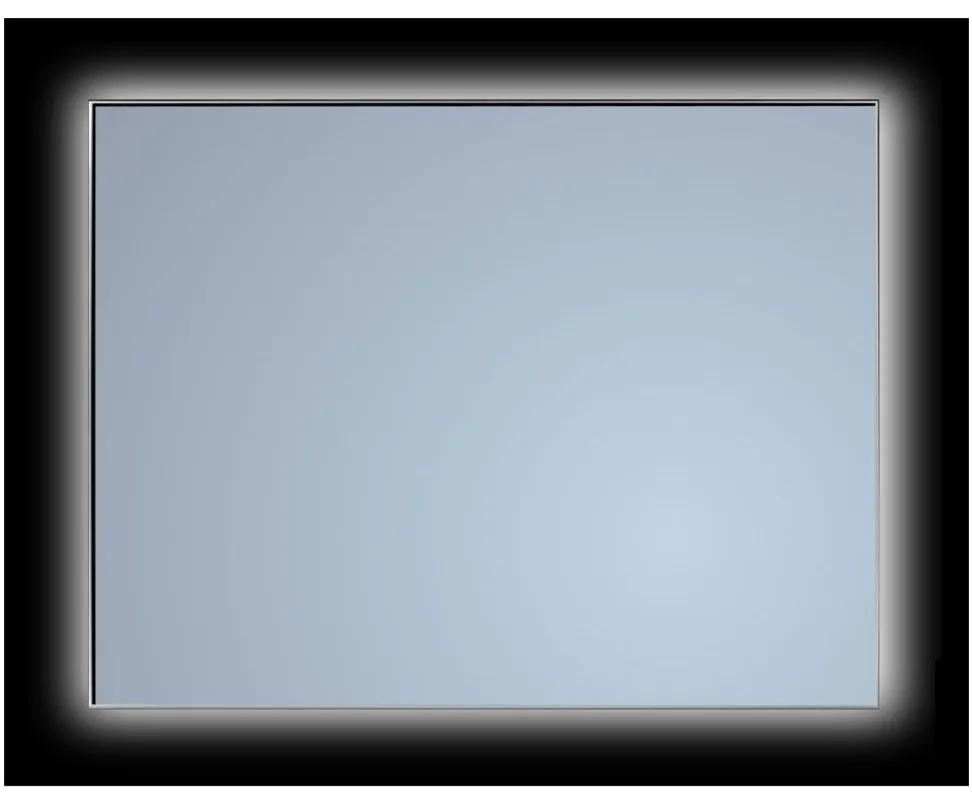 Sanicare Spiegel Ambiance 70 cm. met "Warm White" leds (dimbaar met handsensor schakelaar) omlijsting zwart