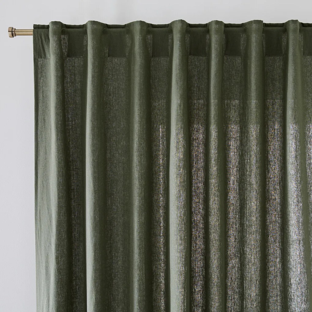 Gewassen linnen gordijn met verborgen lussen Onega