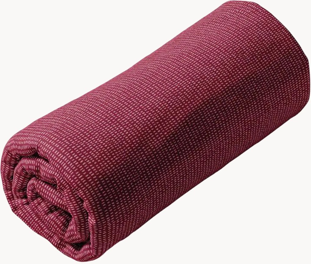 Katoenen satijnen hoeslaken Fleurs Pastel