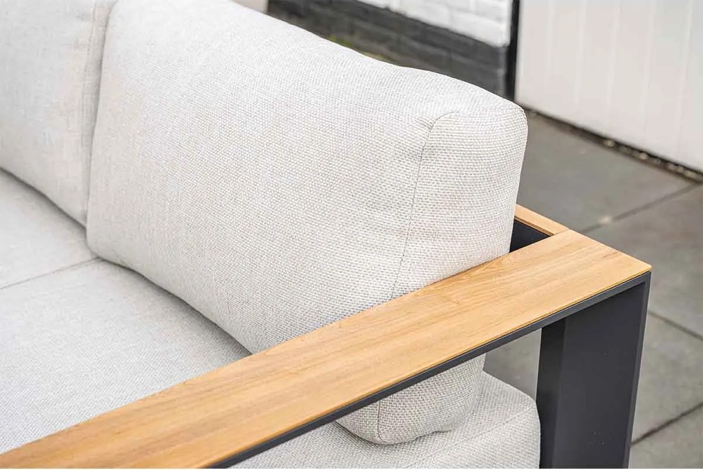 Garden Impressions Malakka loungebank 3-delig - light teak look
