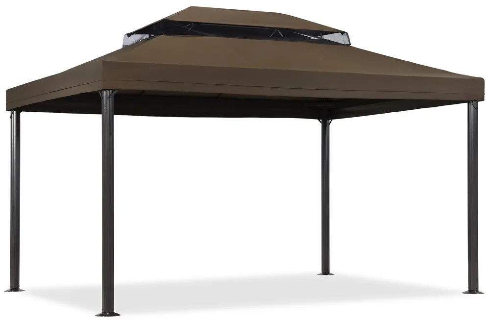 Bruin tuinpaviljoen Valencia 3x4 m Tuinpunt