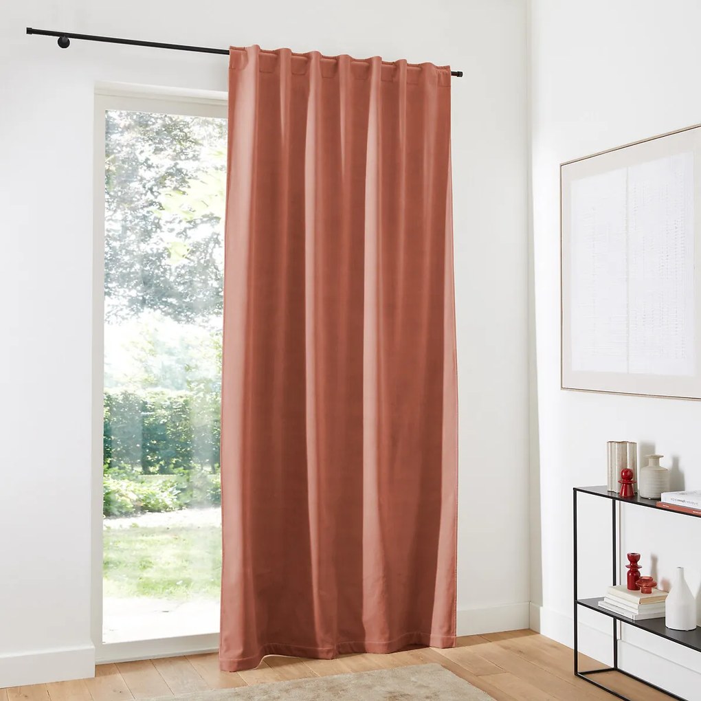 Thermisch gordijn in fluweel met verdekte lussen, Velvet