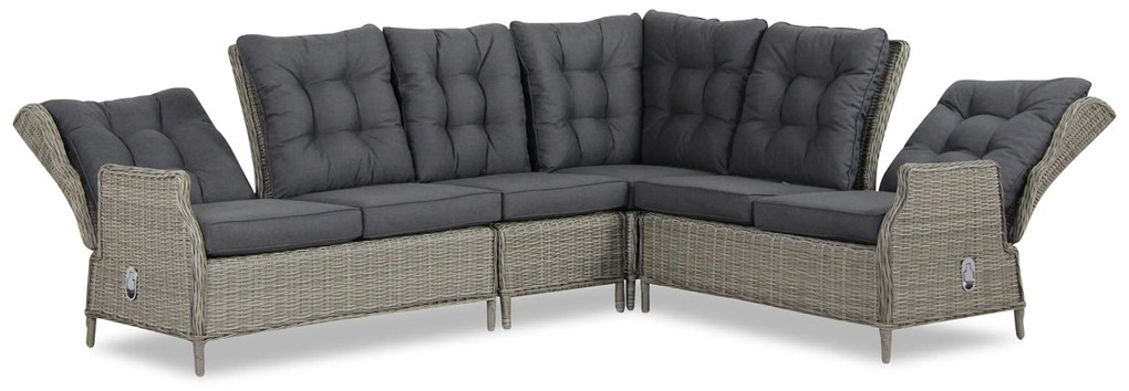 Dining Loungeset 6 personen Wicker Grijs Garden Collections New Castle