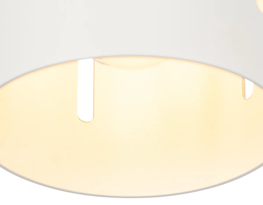 Design plafondlamp wit met lichteffect - Yana Design E27 cilinder / rond Binnenverlichting Lamp