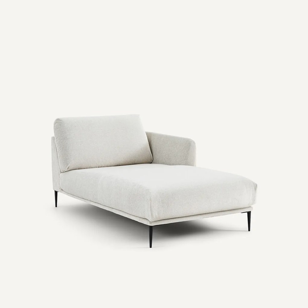 Longchair van linnen fluweel, OSCAR