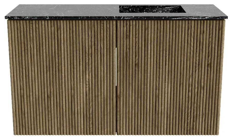 Mondiaz Joya DLux 70cm toiletmeubel dusk met wastafel faye rechts zonder kraangat lava