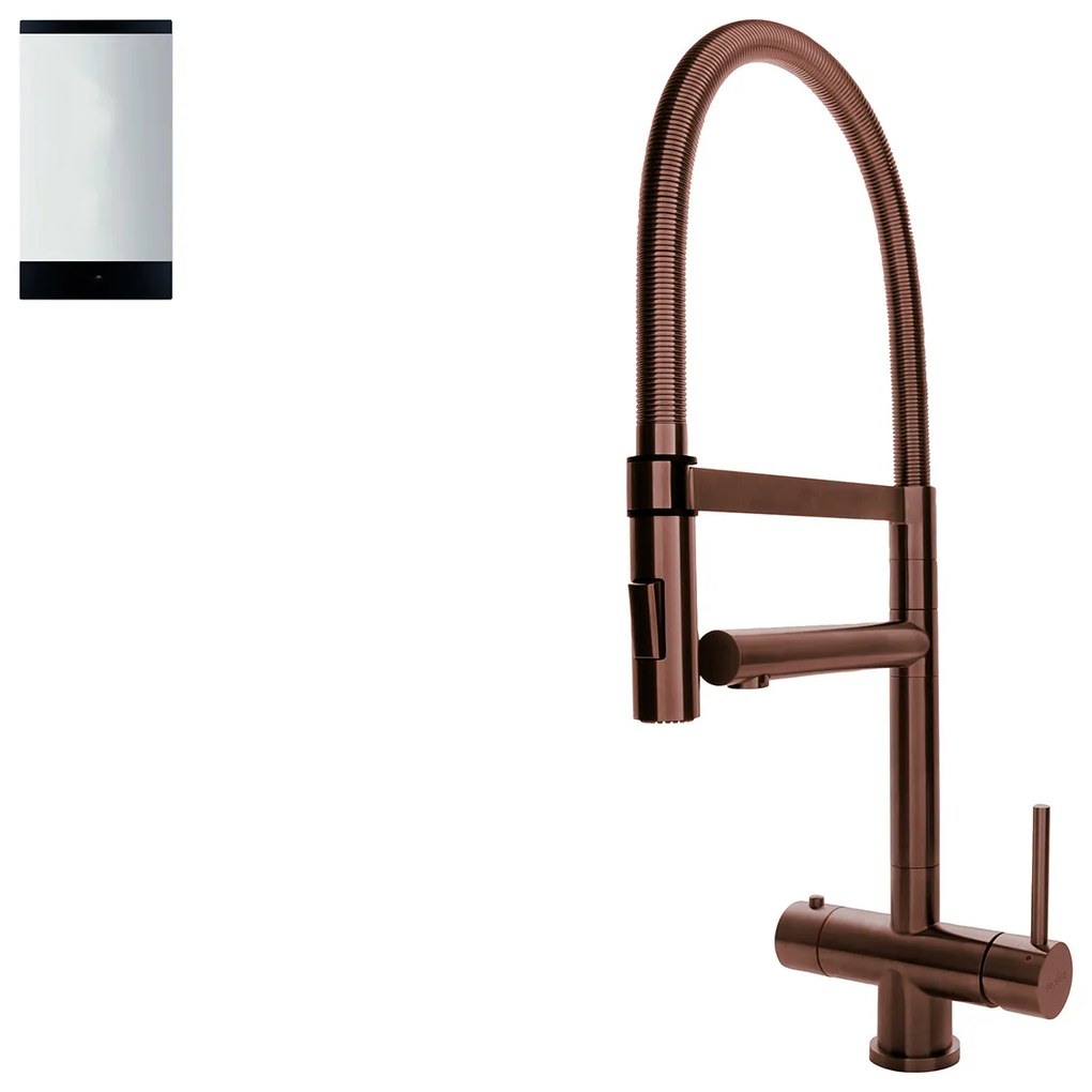 Selsiuz Inox XL kokend water kraan met titanium single boiler copper