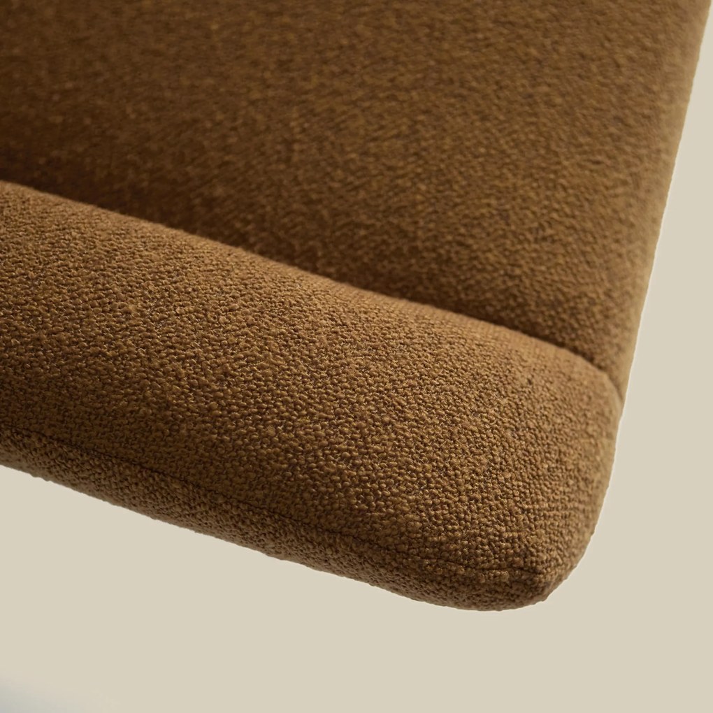 Draaibare Fauteuil Caramel Boucle