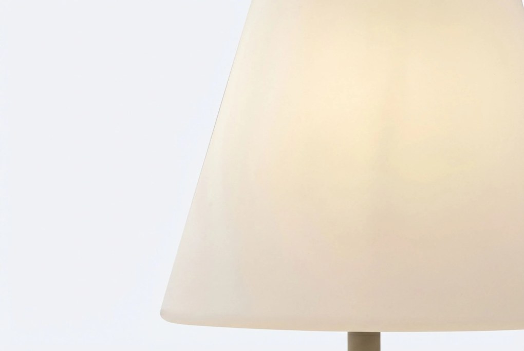 Buiten Vloerlamp Beige Met Witte Kap IP - Virginia Kunststof /Staal Zand/Beige