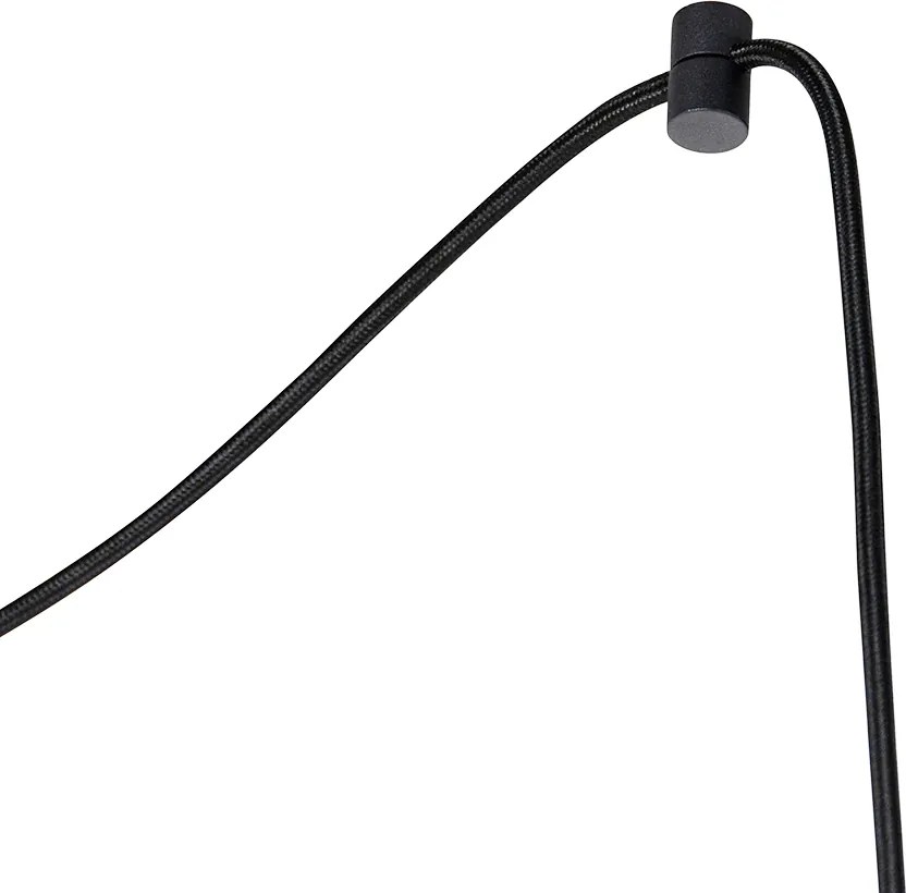 Industriële hanglamp zwart 5-lichts - Cava