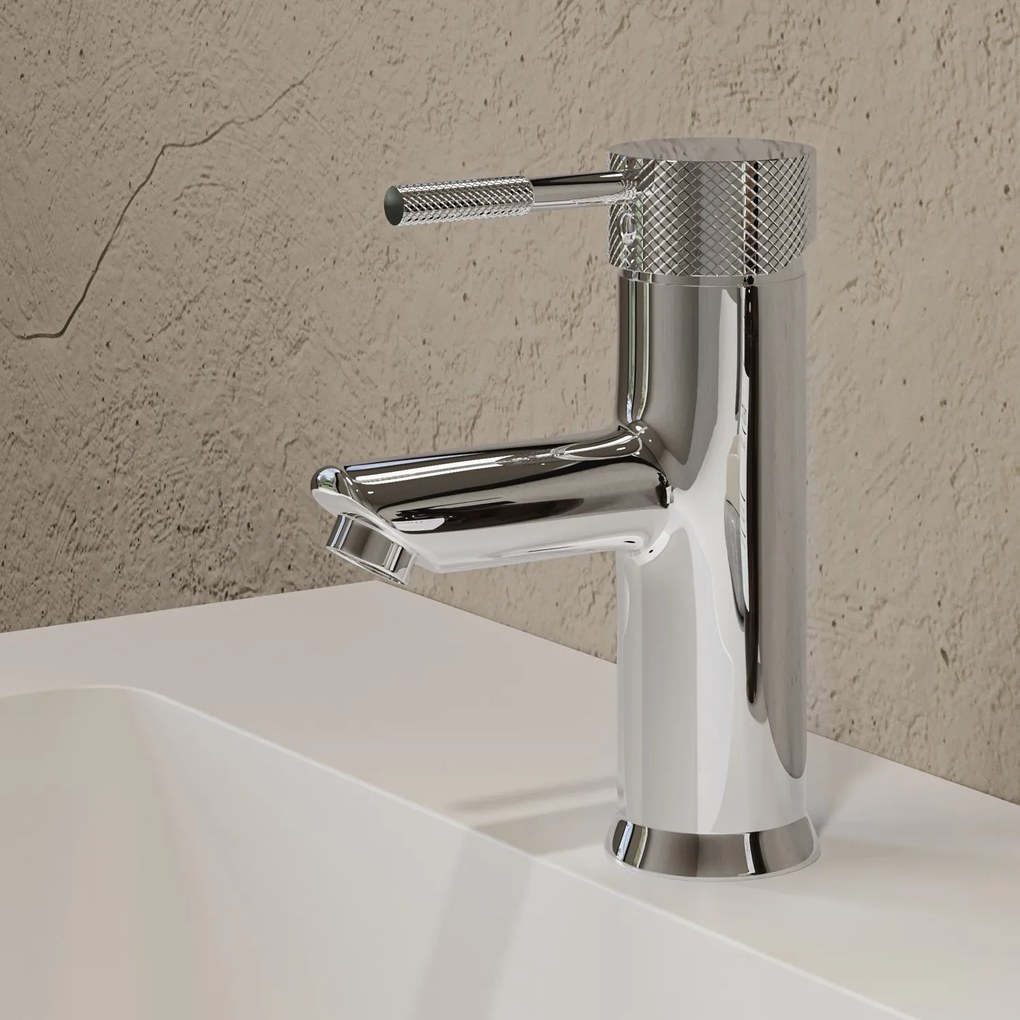 Saniclear Talpa Curved wastafelkraan chroom