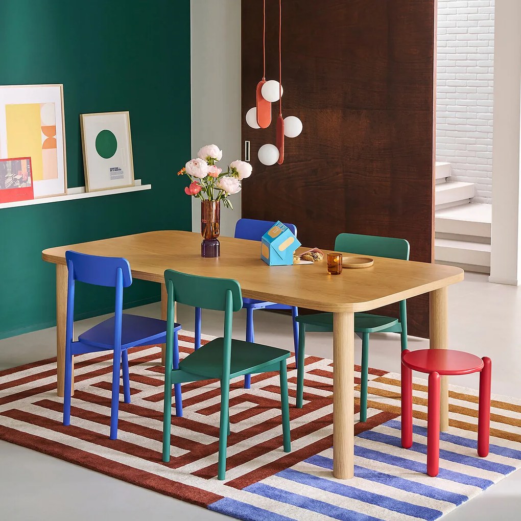 Set van 2 massief beuken stoelen, JODI