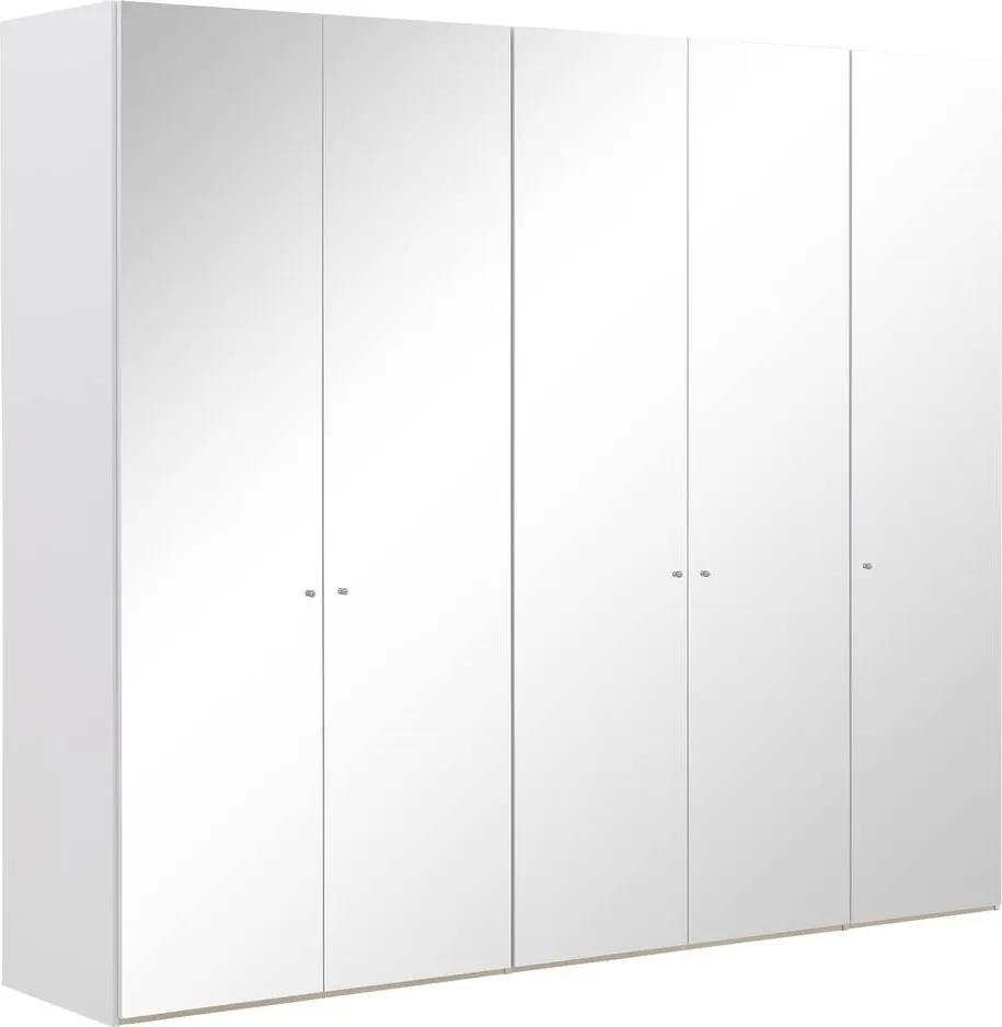 Goossens Kledingkast Easy Storage Ddk, Kledingkast 253 cm breed, 220 cm hoog, 5x spiegel draaideur