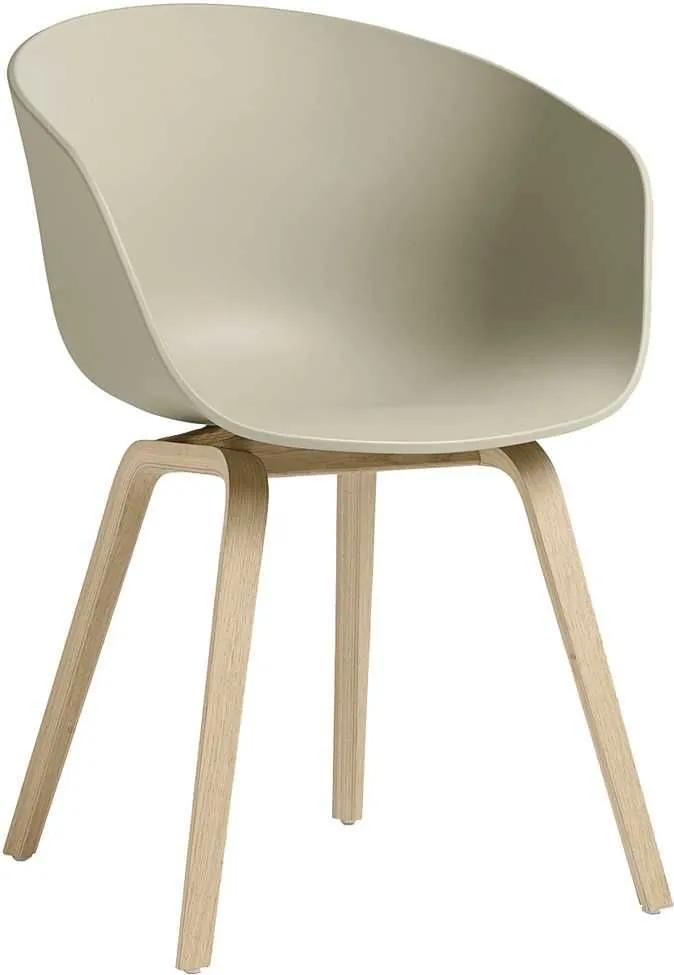 Hay About a Chair AAC22 stoel met mat gelakt onderstel pastel