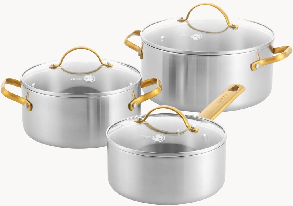 Antiaanbak kookpannenset Padova, 6-delig