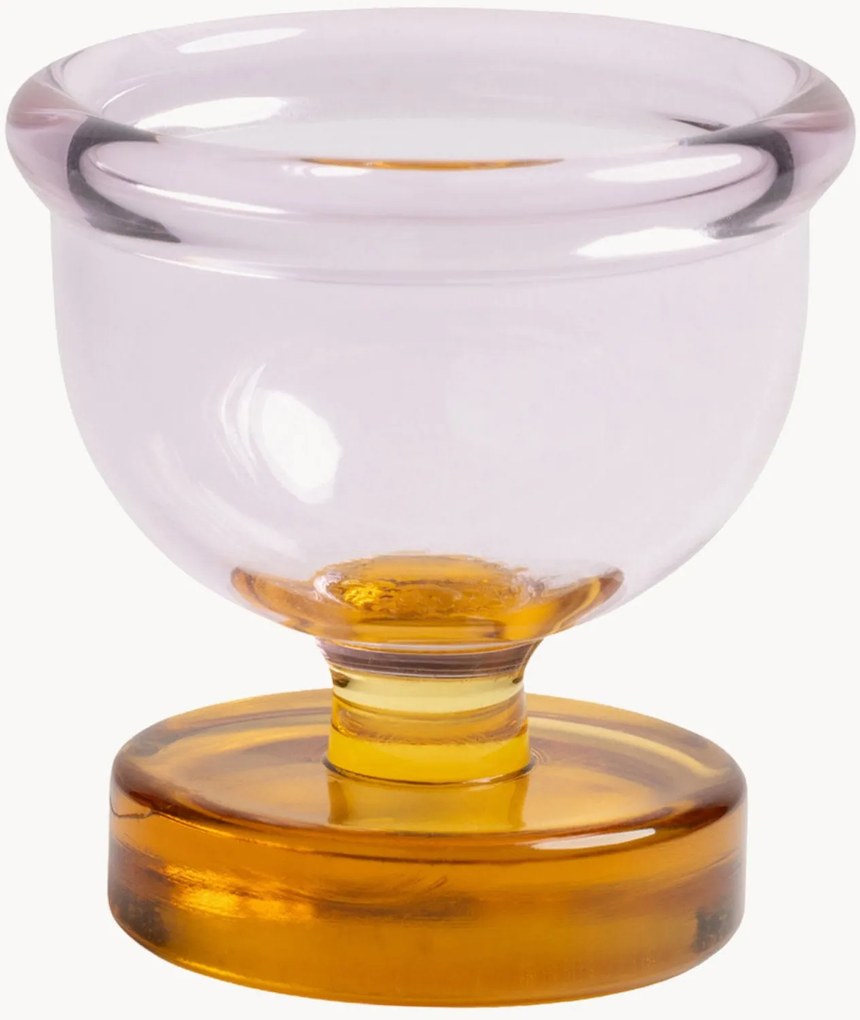 Handgemaakte eierdopjes Cantine van borosilicaatglas, 2-delig