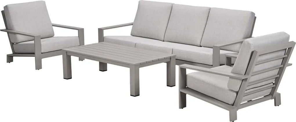 Garden Impressions Coba stoel-bank loungeset 4-delig - taupe