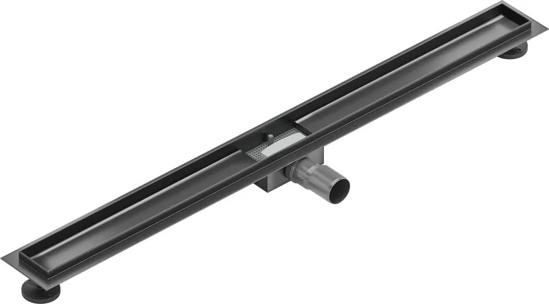 Mexen Flat lichaam voor lijnafvoer 90 cm, geborsteld gungrijs - 1E15090
