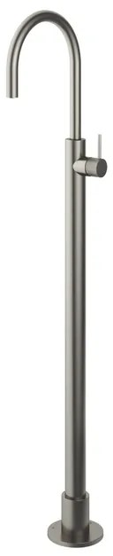 Hotbath Cobber X wastafelmengkraan voor vloermontage geborsteld nikkel CX078WGN