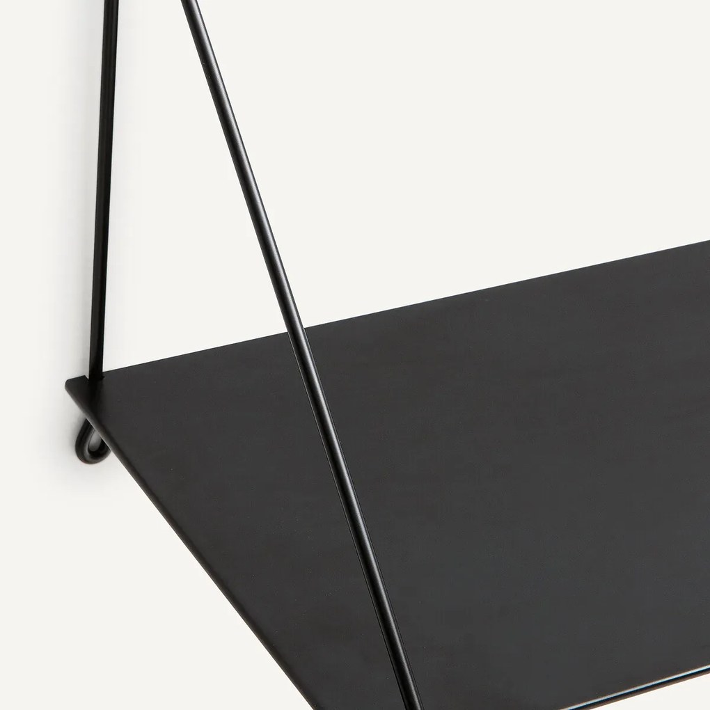 Wandplank in staal, L60 cm, Spirollo