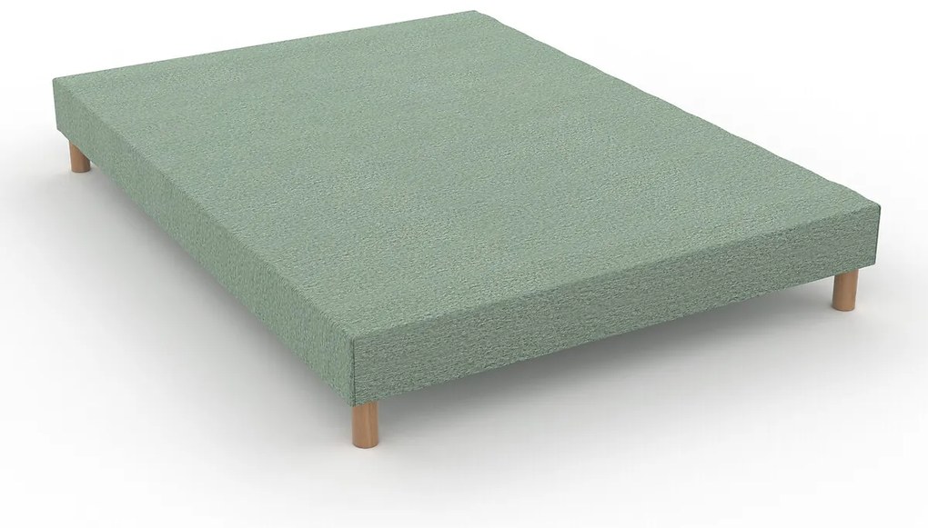 Set van boxspring en matras voor een gevoelige rug, 1362 veren, stevig, met een stevige ondersteunin