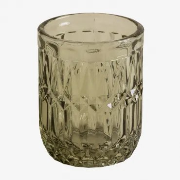 Glazen Glas 300 Ml Ovie Groen – Olijf - Sklum