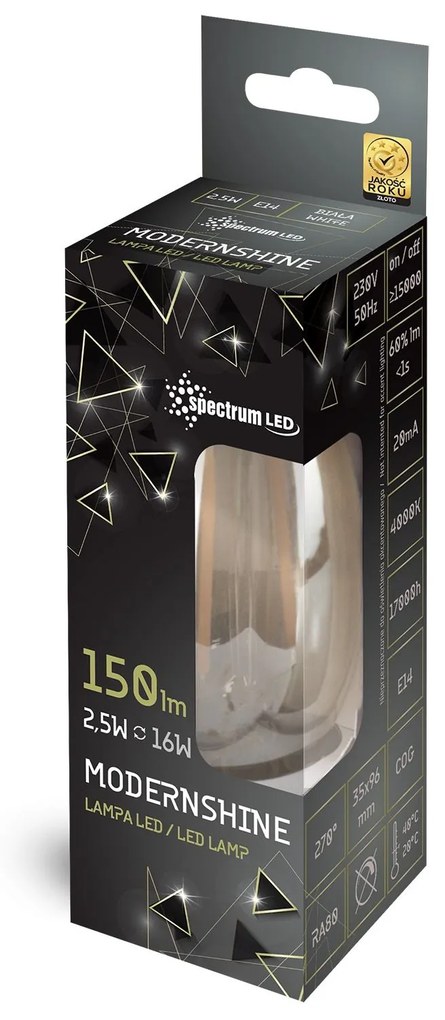 LED Neutraal E-14 230V 2,5W LED-lamp decoratieve spiegel 14467