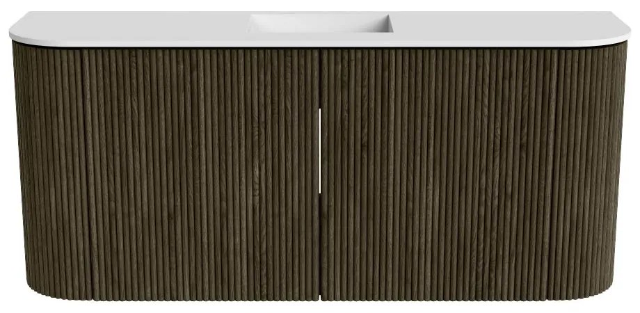 Mondiaz Joya 95cm toiletmeubel ronding links/rechts shadow met wastafel faye midden 1 kraangat talc