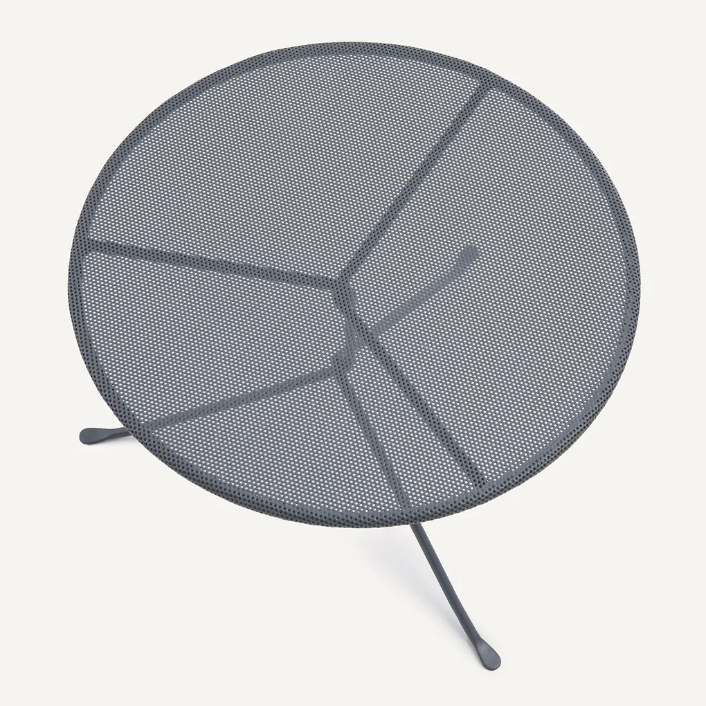 Bijzettafel in geperforeerd ijzer, H34 cm, Joy