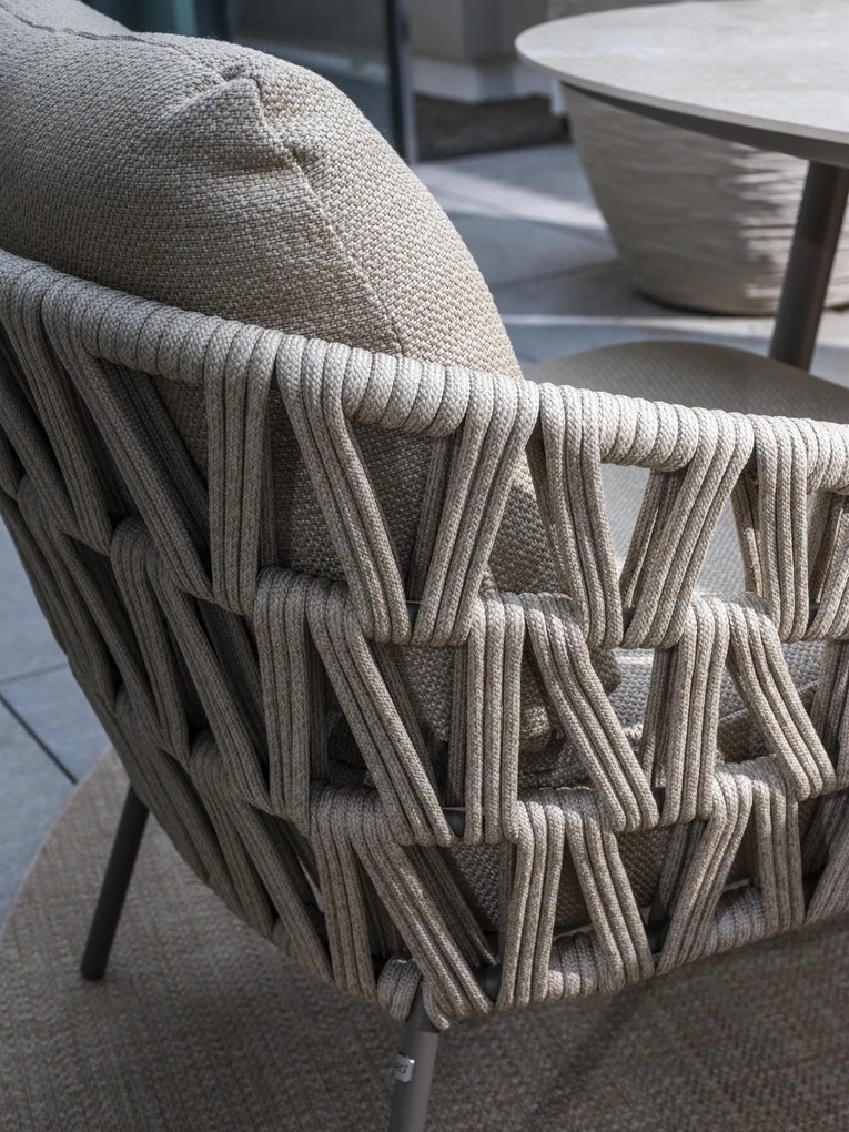 4 Seasons Outdoor Mallorca low dining 3-zits loungebank terre Loungebank bruin weerbestendig