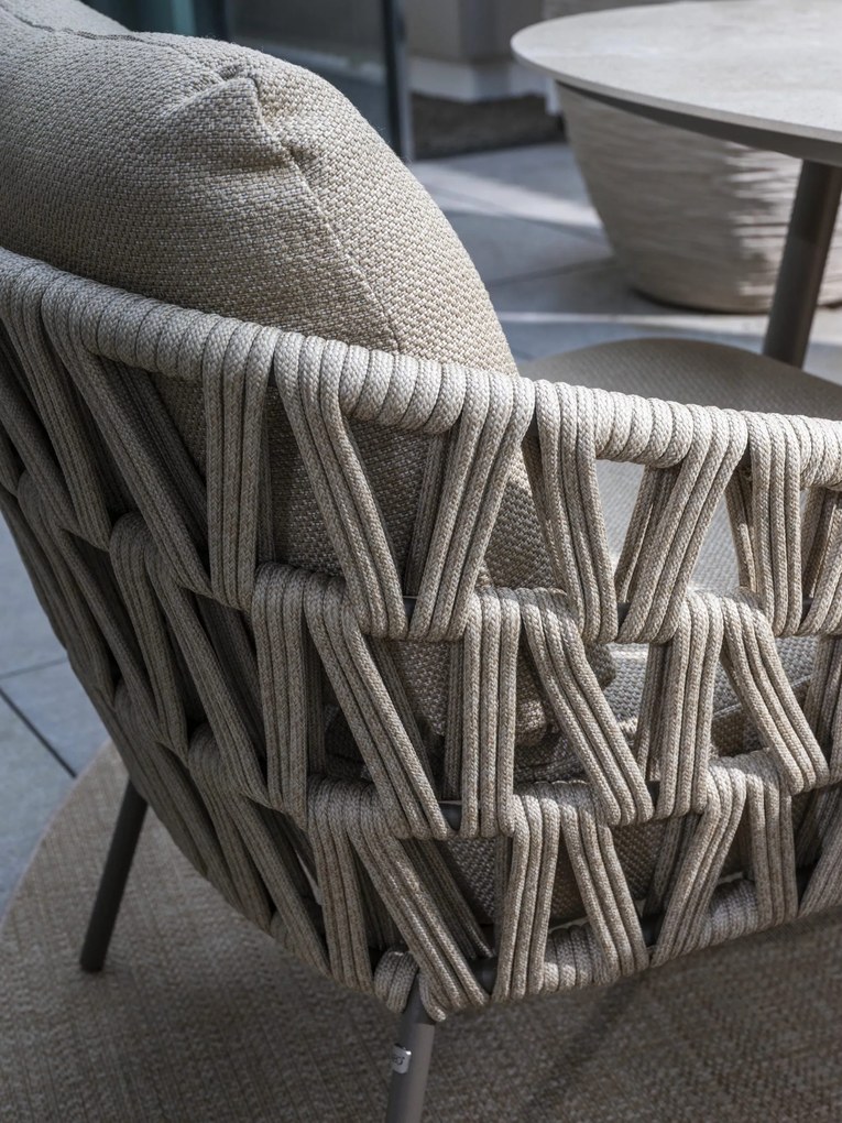 4 Seasons Outdoor Mallorca low dining 3-zits loungebank terre SALE Loungebank bruin weerbestendig