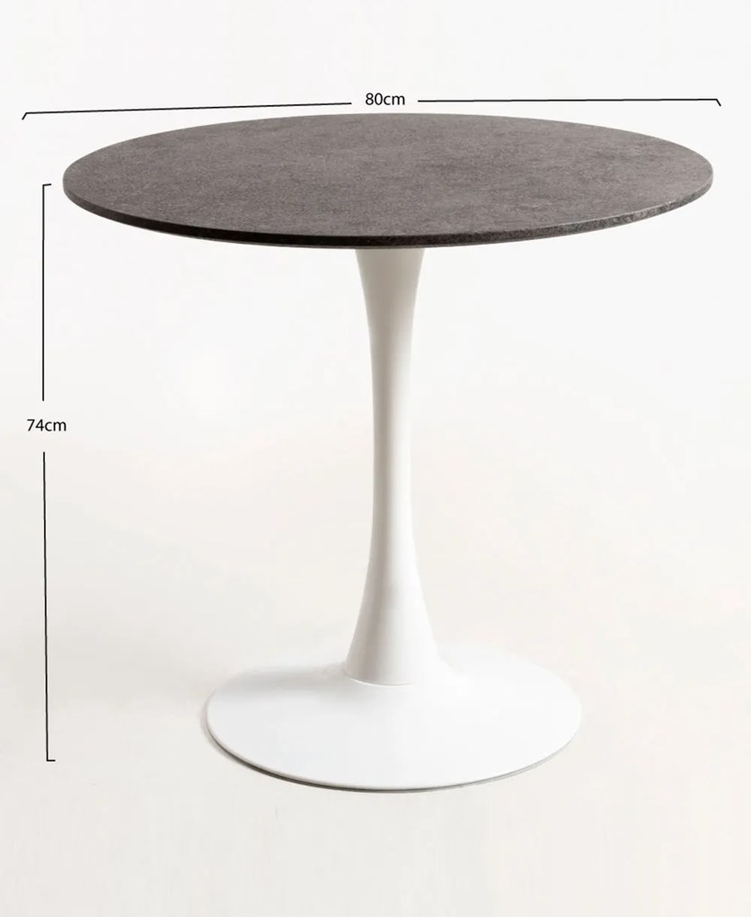 Kolio Tafel 80 cm Marmer