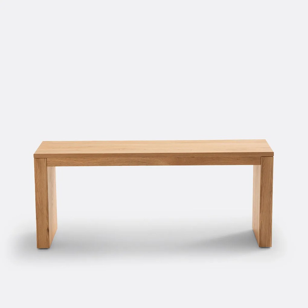 Bank voor 2 personen, massief eiken, Vova