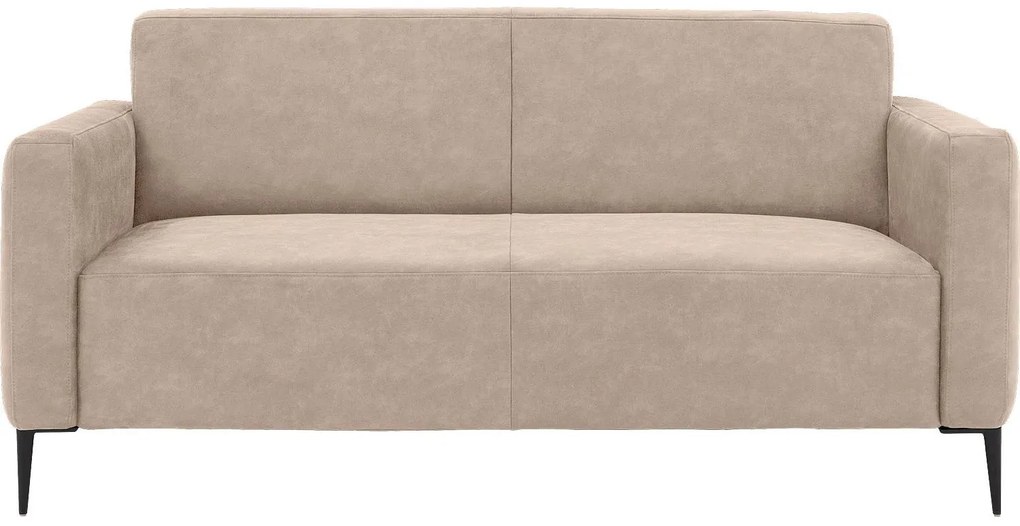 Goossens Key West beige, micro leer, 2,5-zits, modern design