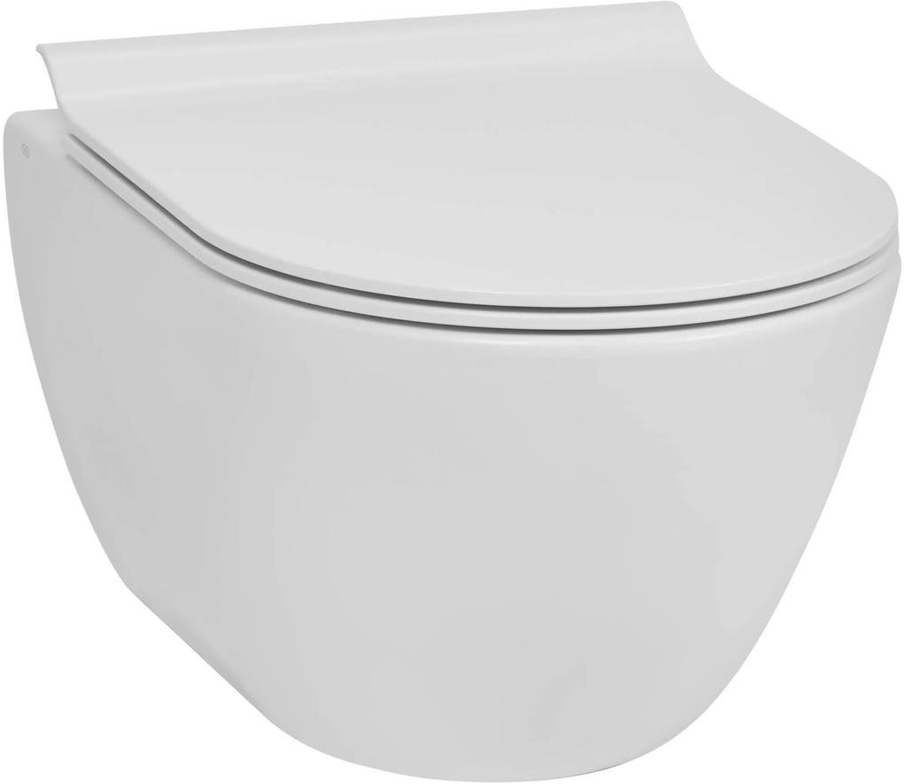 Ben Segno compact hangtoilet met Free flush en Xtra glaze+ incl. slimseat toiletbril Mat wit