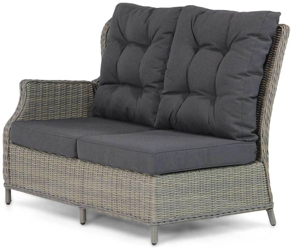 Hoek loungeset 5 personen Wicker Taupe Garden Collections Chicago