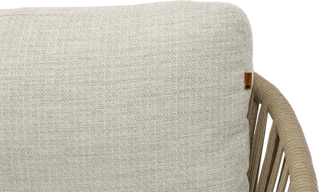 Stoel en Bank Loungeset 5 personen Rope Zand/Beige Coco Elara/Ibiza