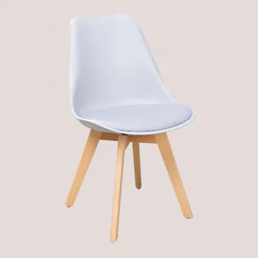 Set Van 4 Scandinavische Eetkamerstoelen Grijs - Dolfijn - Sklum