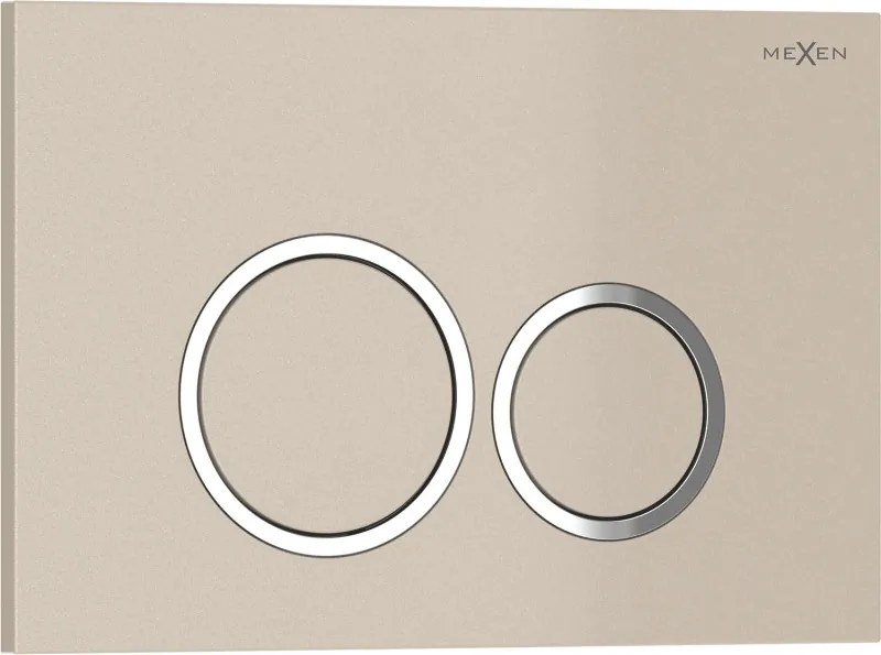 Mexen Tex 01 spoelknop, beige - 6101-07