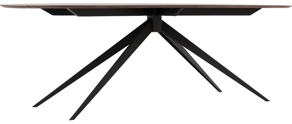 Goossens Excellent Eettafel Uniek, Semi rond 240 x 100 cm
