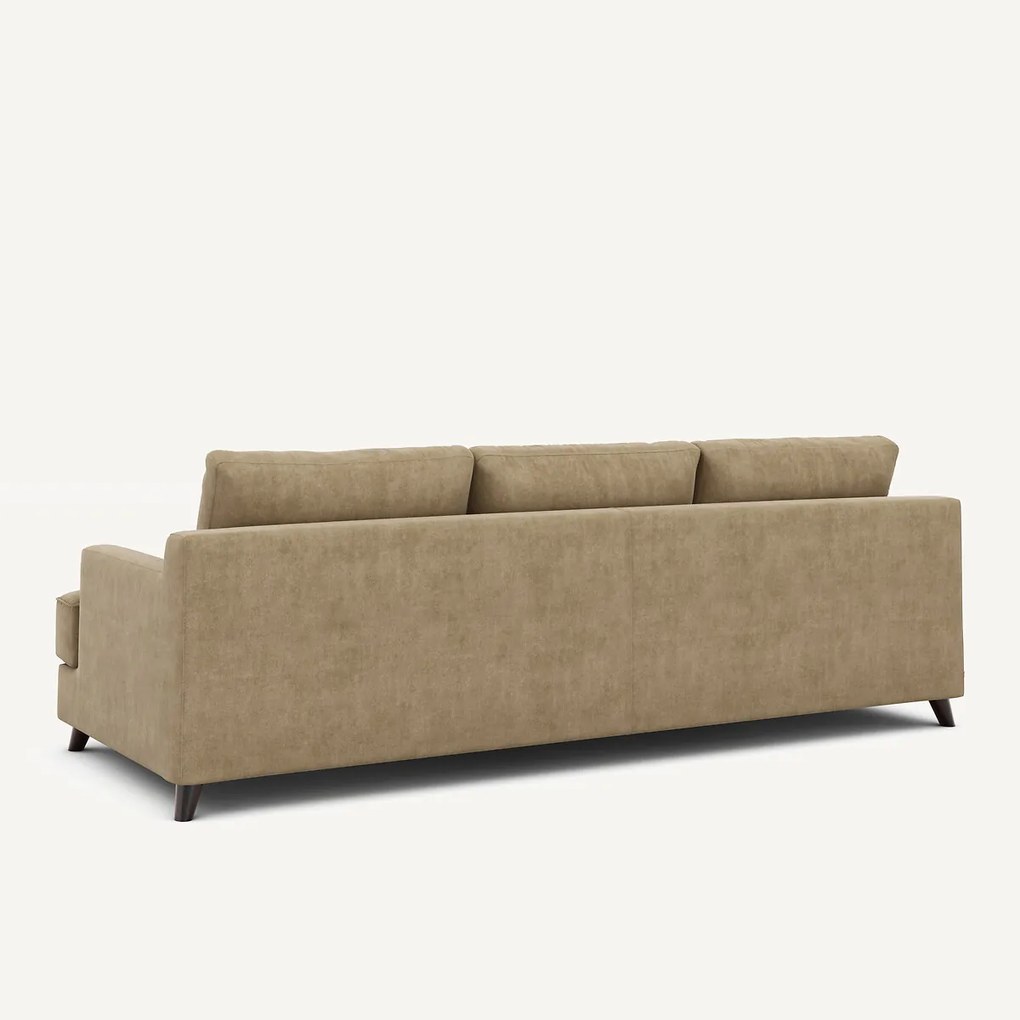 Bank 3- of 4-zits, van stonewashed fluweel, ALWINE