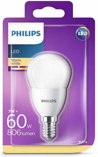 Philips LEDlamp kogel 60W E14